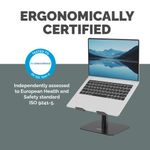 Alumia Desk Based Laptop Stand Black