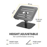 Alumia Desk Based Laptop Stand Black