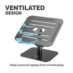 Alumia Desk Based Laptop Stand Black