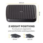 Fellowes Std Adjustable Footrest Blk