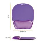 Fellowes Crystals Gel Mouse Pad Pur