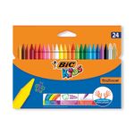 Bic Plastidecor Crayons Ast Pk24