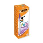 Bc Cristal Fun Purple Ball Pen Pk20