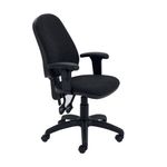 Lumo Optr Chair Adj Arms Black