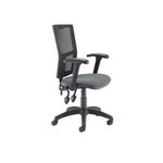 Lumo Mesh Chr Fdng Arms Charcoal