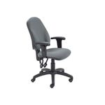 Lumo Optr Chair Adj Arms Charcoal