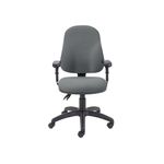 Lumo Optr Chair Adj Arms Charcoal