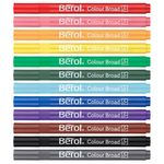 Berol Colour Broad Pen Asst Wb Pk12