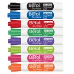 Berol D/Wipe Chisel Marker Asst Pk8