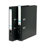 Elba 50Mm Lever Arch A4 Pvc Black