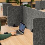 Durable Desk Divider Panel 160Cm Gry