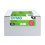 Dymo D1 Tape 12Mmx7M Blk/Wht Pk20