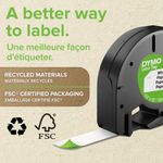 Dymo Letratag Paper Tape 12Mmx4M Wht