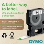 Dymo D1 Lab Tape 12X7Mm Blk/Wht Pk10