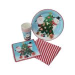 Santa/Friends 25 Piece Party Set Pk6