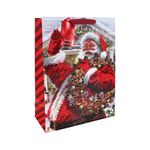 Joyful Santa Gift Bags Xl Ast Pk12