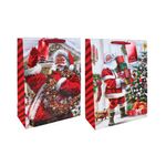 Joyful Santa Gift Bags Xl Ast Pk12