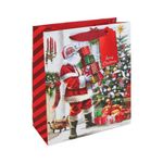 Joyful Santa Gift Bags Med Ast Pk12