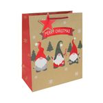 Gonk Kraft Festive Gift Bag Lg Pk12