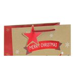 Gonk Kraft Festive Gift Bag Med Pk12