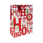 Hohoho Festive Gift Bags Large Pk12