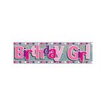 Happy Birthday Girl Party Banner Pk6