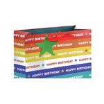 Holo Birthday Gift Bag Med Rbw Pk6
