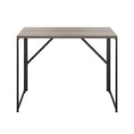 Lova Folding Desk Grey Oak/Black