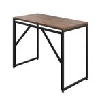 Lova Folding Desk Dark Walnut/Black