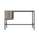 5 Star Varo Rect Desk Grey Oak/Black