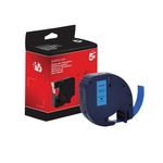 Letratag Plast Tape 12Mmx4M Blk/Blu