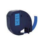Letratag Plast Tape 12Mmx4M Blk/Blu