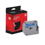 P-Touch Tpe 12Mm Blk/Blu Tpe