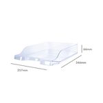 5 Star Stacking Letter Tray Crystal