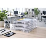 5 Star Stacking Letter Tray Crystal