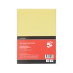 5 Star A4 Assorted Card 160Gsm Pk70