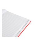 Notebook Ruled Indexed A5 Red Pk5