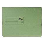 Half Flap Doc Wallet A4 Grn Pk50