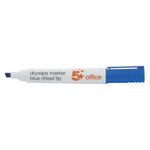 Drywipe Marker Chisel Tip Ast Pk4