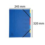 Europa 7 Part Organiser Blue 54072E
