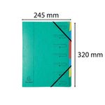 Europa 7 Part Organiser Green 54073E