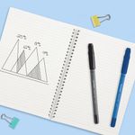 Papermate Flexgrip Ult Med Blue Pk12