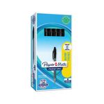 Papermate Flexgrip Retract Blk Pk12