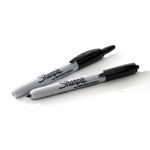 Sharpie Retractable Marker Blk Pk12