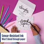 Papermate Dual Pen/Brush Med Ast Pk8