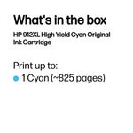 Hp 912Xl Ink Cartridge Hy Cyan