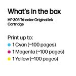 Hp 305 Ink Cart Multipk Tri-Col Cmy