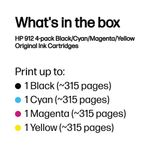 Hp 912 Ink Cartridge Multipack Cmyk