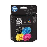 Hp 302/304 Ink Cart Tri-Color/Black