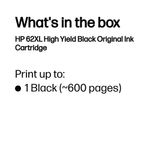 Hp 62Xl Ink Cartridge High Yield Blk